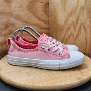 Converse Chuck Taylor All Star Shoreline Womens Pink Canvas Sneakers Size 7 CTAS